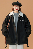 中性加厚翻领呢料羊羔毛棉服男新潮外套女新MY6171P115控138，男装棉衣，电商A268