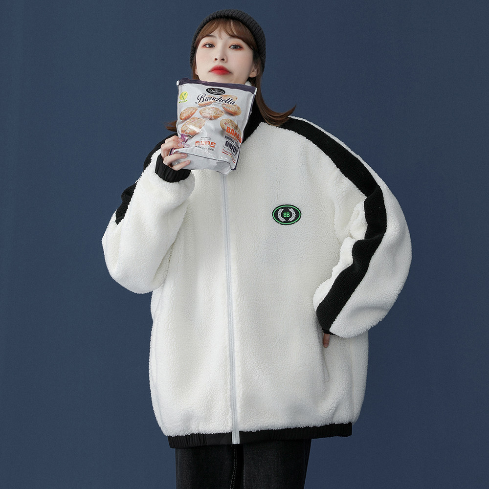 中性风秋季立领保暖棉服厚实羊羔毛外套男女潮MY1003P85控108,男装棉衣,电商A268