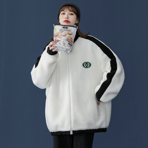 中性风 秋季立领保暖棉服厚实羊羔毛外套男女潮MY1003 P85控108图片