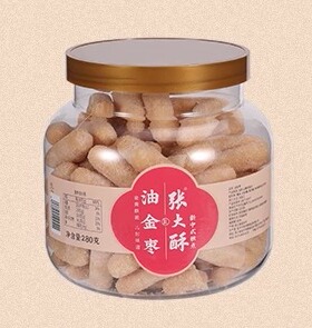 2罐张大酥油金栆260g手工老传统健康小吃酥脆糯米饼干休闲零食