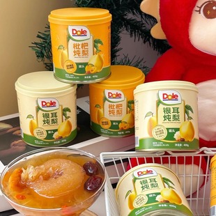 枇杷炖梨400g即食砀山酥梨冰糖水果罐头 都乐Dole银耳炖梨 3罐