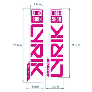 2024款Rockshox lyrik前叉贴纸登山车防水前叉贴花单车装饰透明底