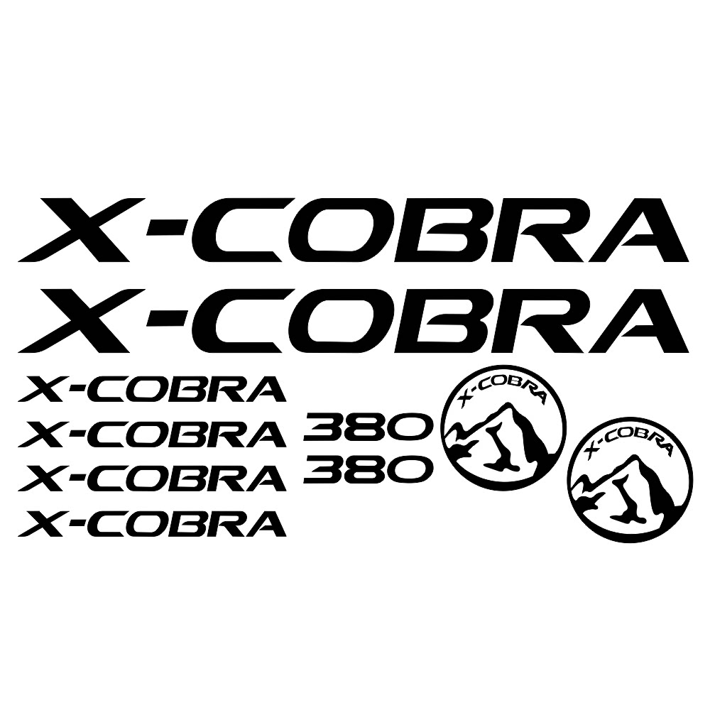 适用X-COBRA山地车公路车架贴纸眼镜蛇自行车贴纸骑行装备装饰