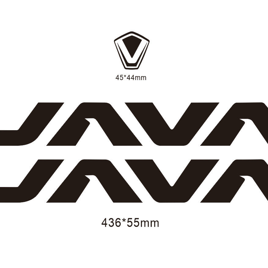 适用JAVA公路车架贴纸佳图片