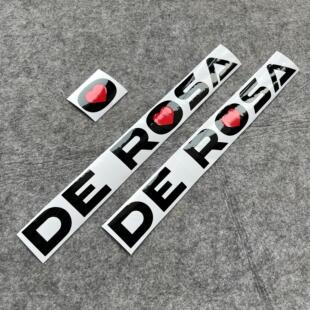 适用德罗萨DEROSA公路车车架下管标改色防水贴纸
