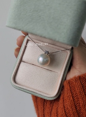 流素losu.必入基础款，12-13mm天然淡水珍珠吊坠王妃款经典百搭