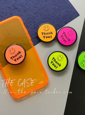 InTheCase 荧光5色ins糖果色感谢语伸缩气囊手机支架看剧神器包邮