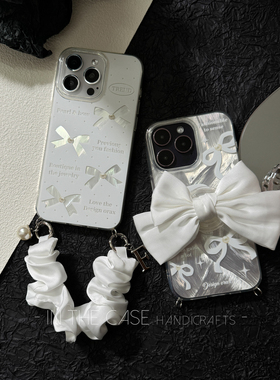 InTheCase梦幻少女iphone17pro炫光蝴蝶结闺蜜挂环手机壳适用苹果