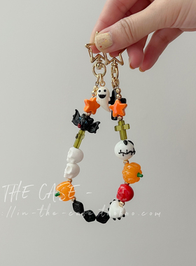 InTheCase万圣节14ProMax趣味幽灵南瓜链条手机壳礼物适用iphone