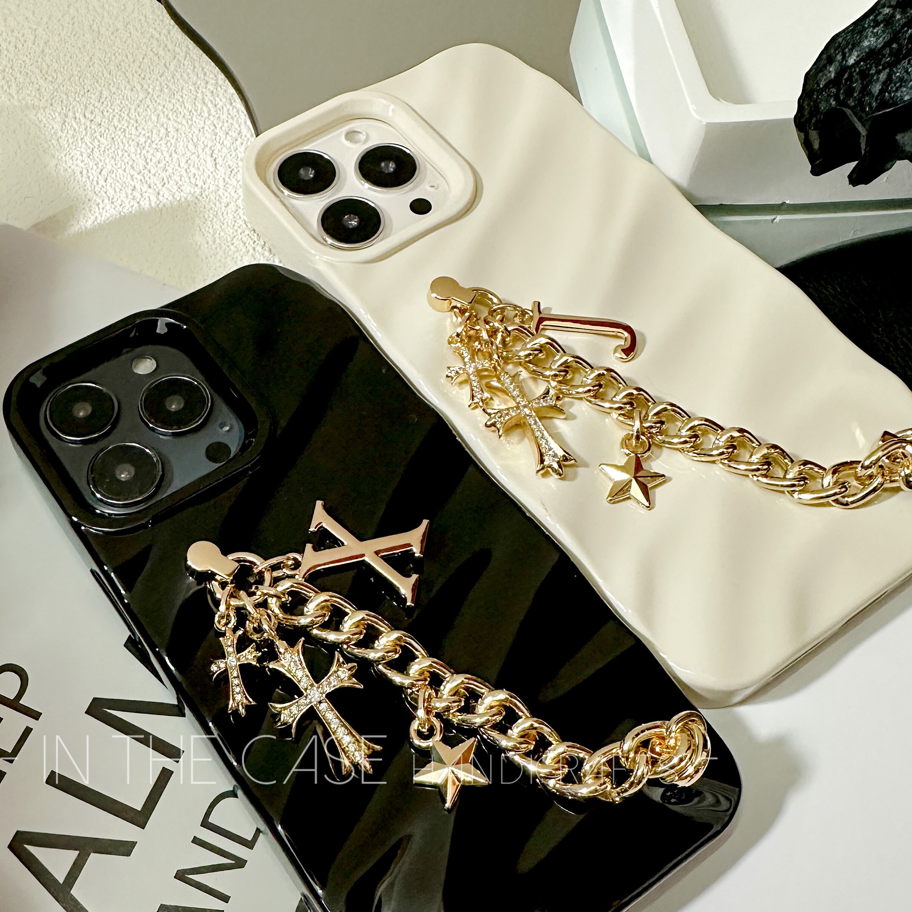 苹果iphone17十字架手指链手机壳