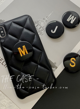 InTheCase 自制金银金属字母抖音伸缩气囊手机支架看剧神器包邮