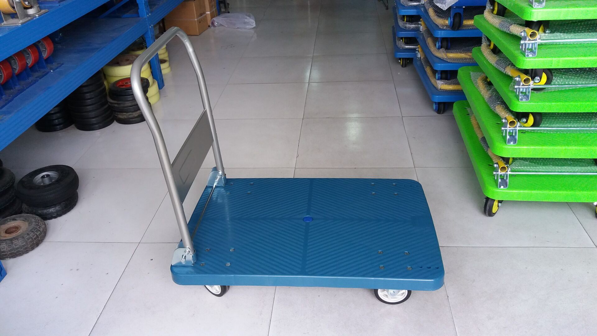 手推车 国产150kg折叠平板车 平板推车 载重车 仓库拉货车