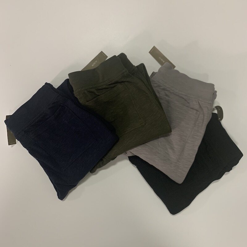 现货J.crew男纯棉薄款锥形束脚休闲卫裤AZ684