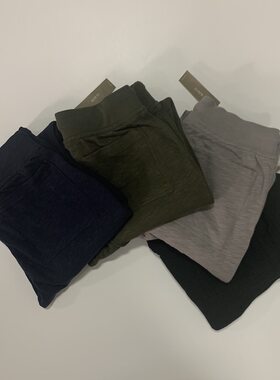 现货J.crew男纯棉薄款锥形束脚休闲卫裤AZ684