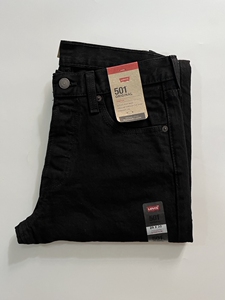 现货Levi's/李维斯男501黑色中腰直筒牛仔裤#005012442