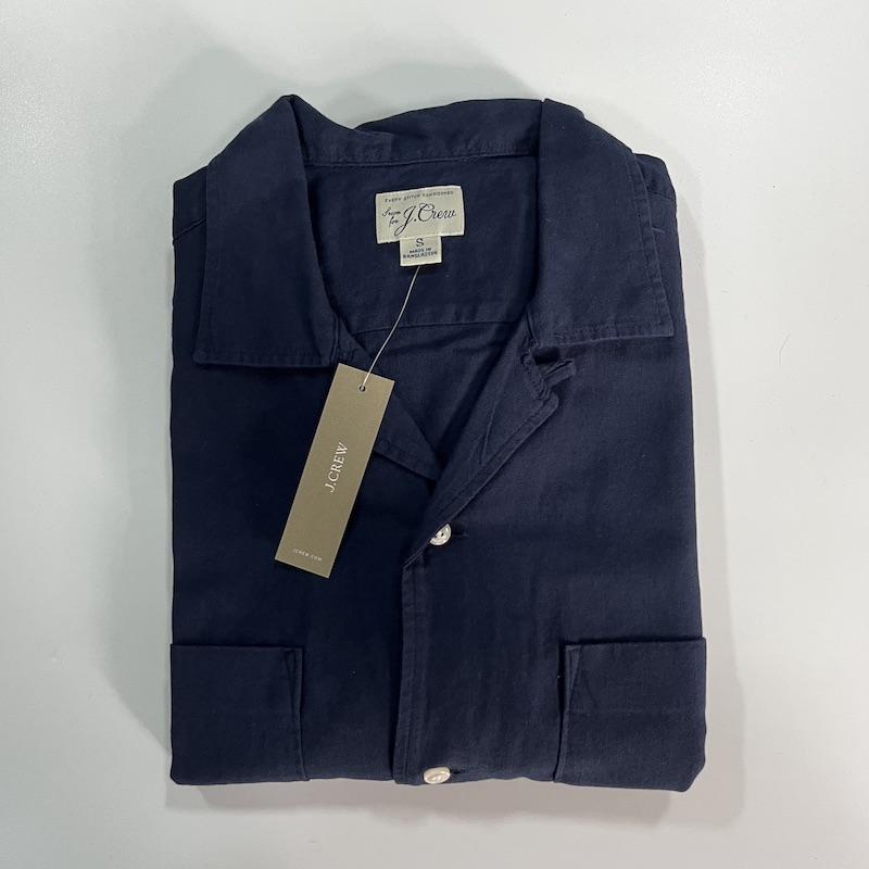 现货J.CREW男棉质羊毛混纺薄款长袖衬衫BK061