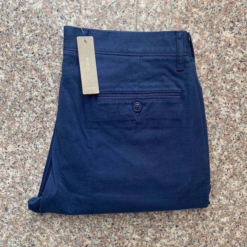 现货j.crew中腰直筒休闲裤