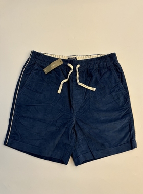 现货J.CREW男中腰直筒灯芯绒休闲短裤#BS753