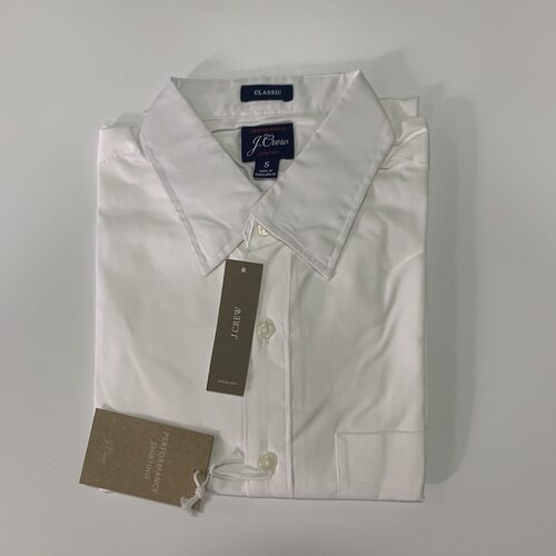 J.CREW男纯色棉质休闲长袖衬衫