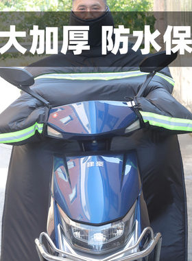 适用新蕾绿佳力霸皇电动车电瓶车挡风被冬季加绒加厚保暖挡风衣