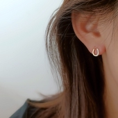 无耳洞入闪钻U字马蹄形无痛蚊香盘耳夹女高级感小众设计气质新款