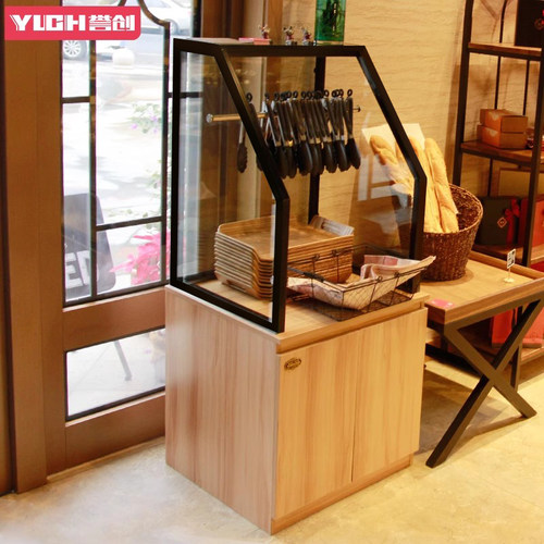 誉创面包餐盘柜蛋糕店展示架