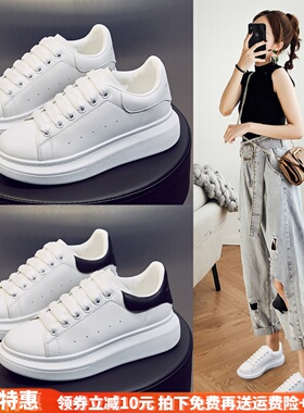 情侣款增高小白鞋女2025春秋季爆款厚底老爹运动鞋休闲鞋百搭女鞋
