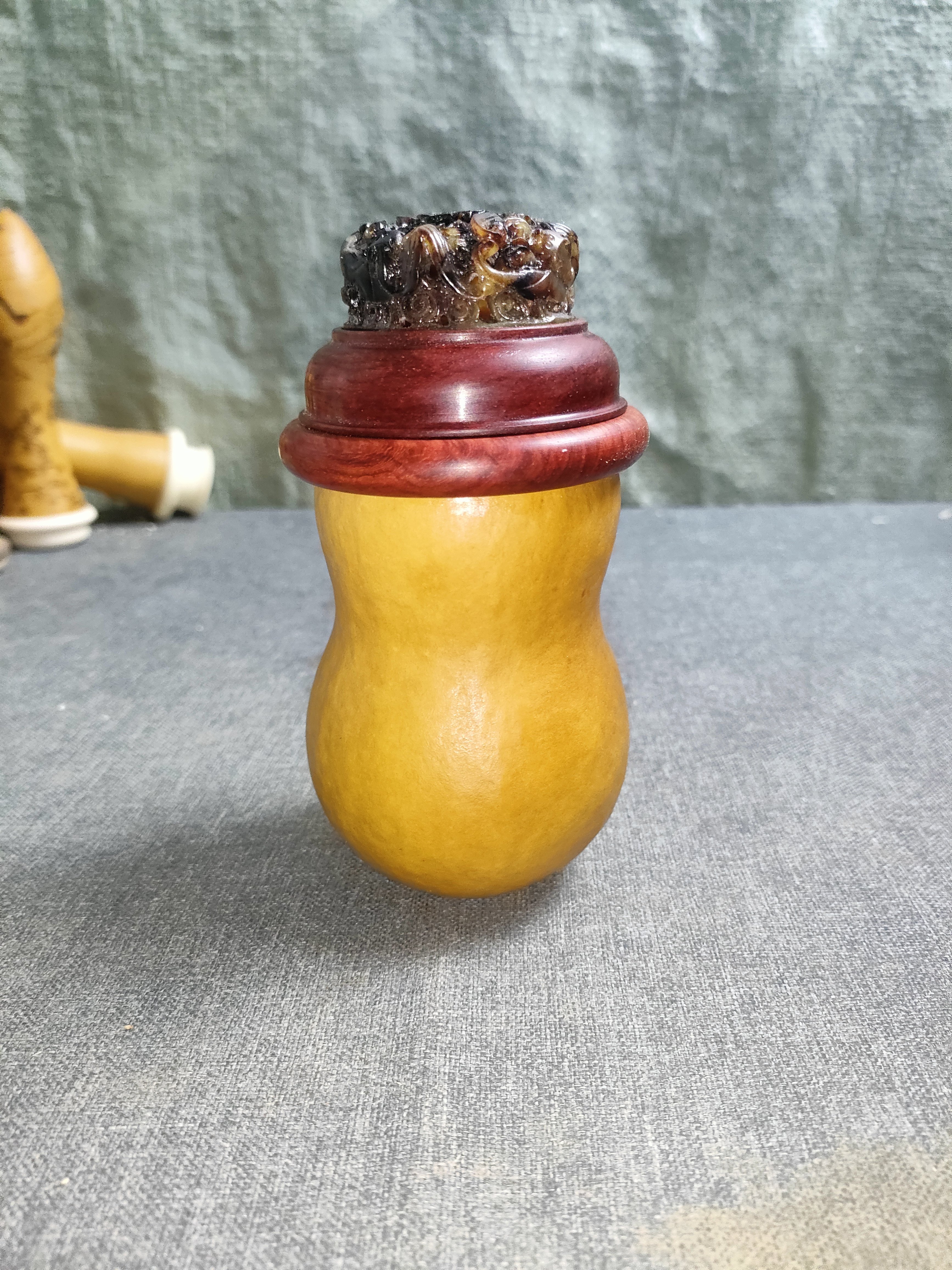 天然葫芦鸡心蝈蝈罐把玩押花模竹蛉子筒黑白虫具文玩收藏摆件,特色手工艺,葫芦,淘宝优惠券,粉丝福利购,淘宝优惠卷