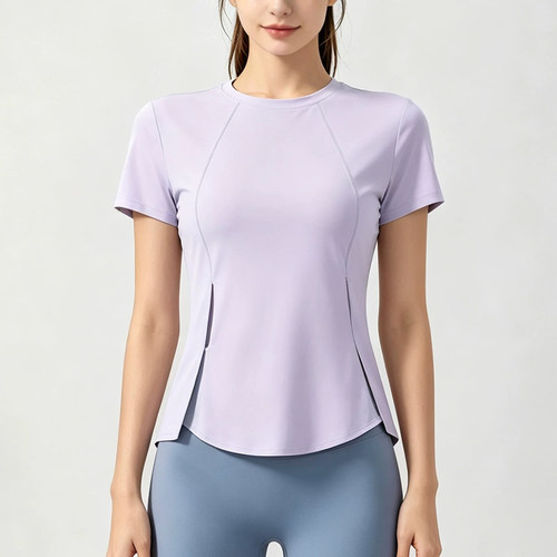 ALO USA YOGA裸感瑜伽服短袖女夏户外健身普拉提训练跑步运动上衣