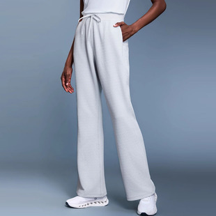 ALOUSAYOGA秋冬华夫格运动休闲裤 女宽松高腰显腿长健身瑜伽直筒裤