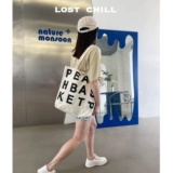 Потерянные холодные буквы плечо sanochbags с большой способностью к сумке.