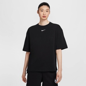 Nike/耐克官方旗舰女装运动服宽松透气圆领休闲短袖T恤HJ3947-010