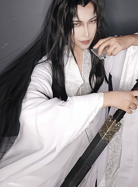 古风cos白色古装谢怜楚晚宁沈兰舟严争鸣沈峤cosplay服装男装白衣
