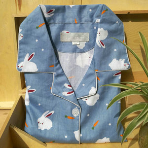 都市春秋夏季女士纯棉布100%梭织碎花长袖睡衣韩版全棉丽人家居服