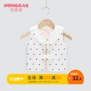 Áo vest trẻ em Ma En 201 2019 xuân hè mới bé gái cotton cổ tròn vest vest bé không tay - Áo ghi lê