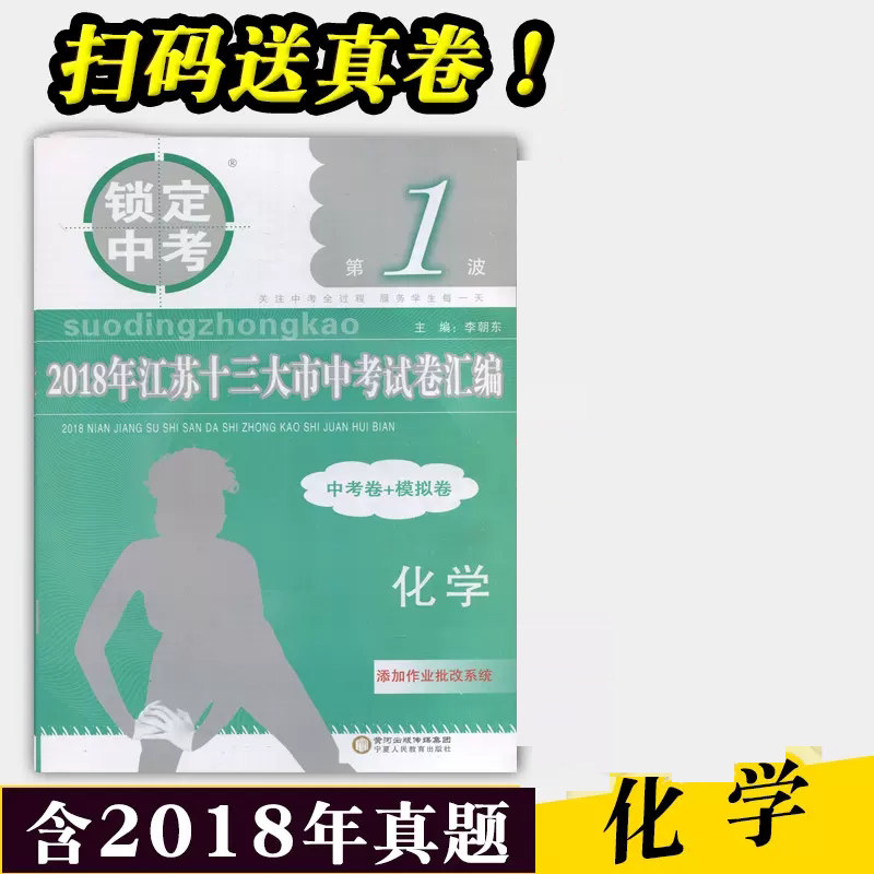 锁定中考 备战2019年江苏中考 2018年江苏十三大市中考试卷汇编 李朝东 中考卷+模拟卷 13大市 中考 化学 宁夏人民教育 含18套真题