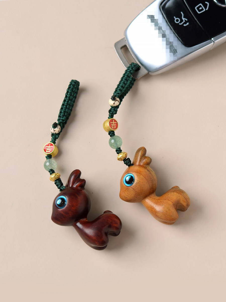 檀木小鹿钥匙扣檀木汽车钥匙扣女小众设计高级绿檀挂件紫檀手机链,饰品/流行首饰/时尚饰品新,小众木作,淘宝优惠券,粉丝福利购,淘宝优惠卷