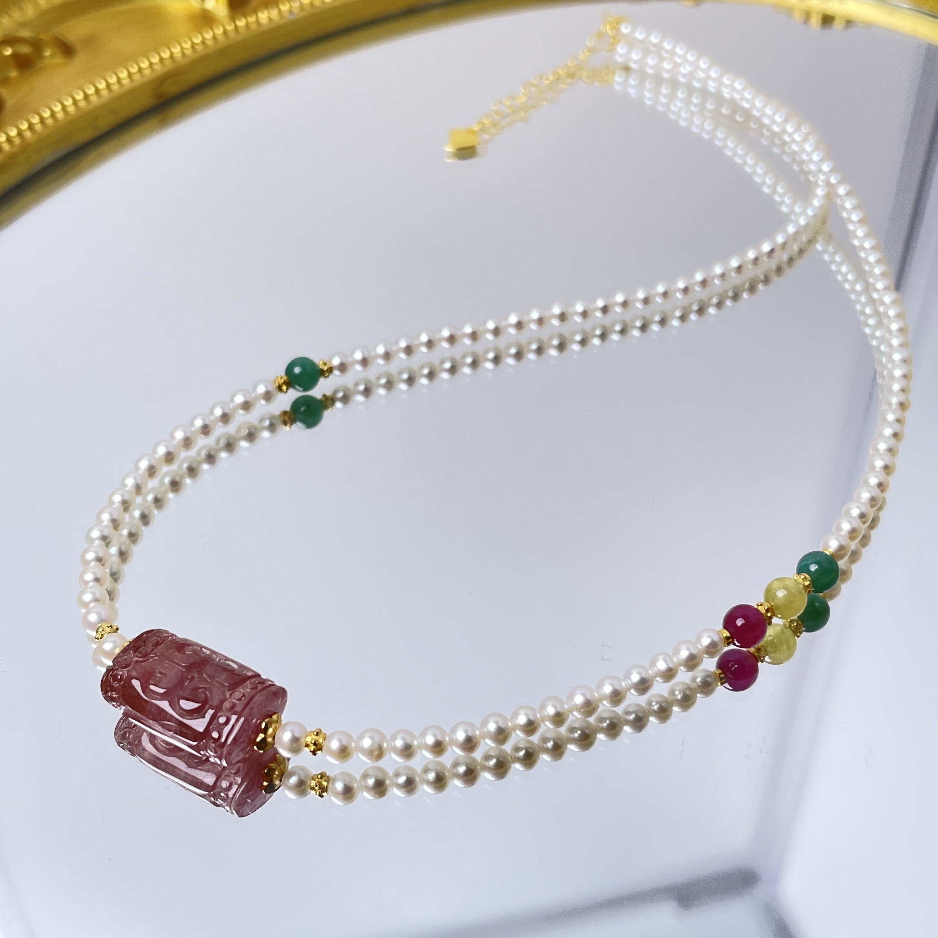 东海世家多宝刻面随形手链