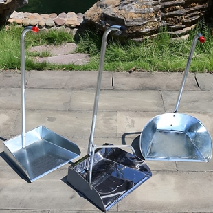 不锈钢簸箕家用撮子单个撮箕三角加固大号畚斗加厚戳子扫地灰斗