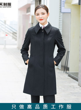 职业装女士工作服冬季毛呢大衣
