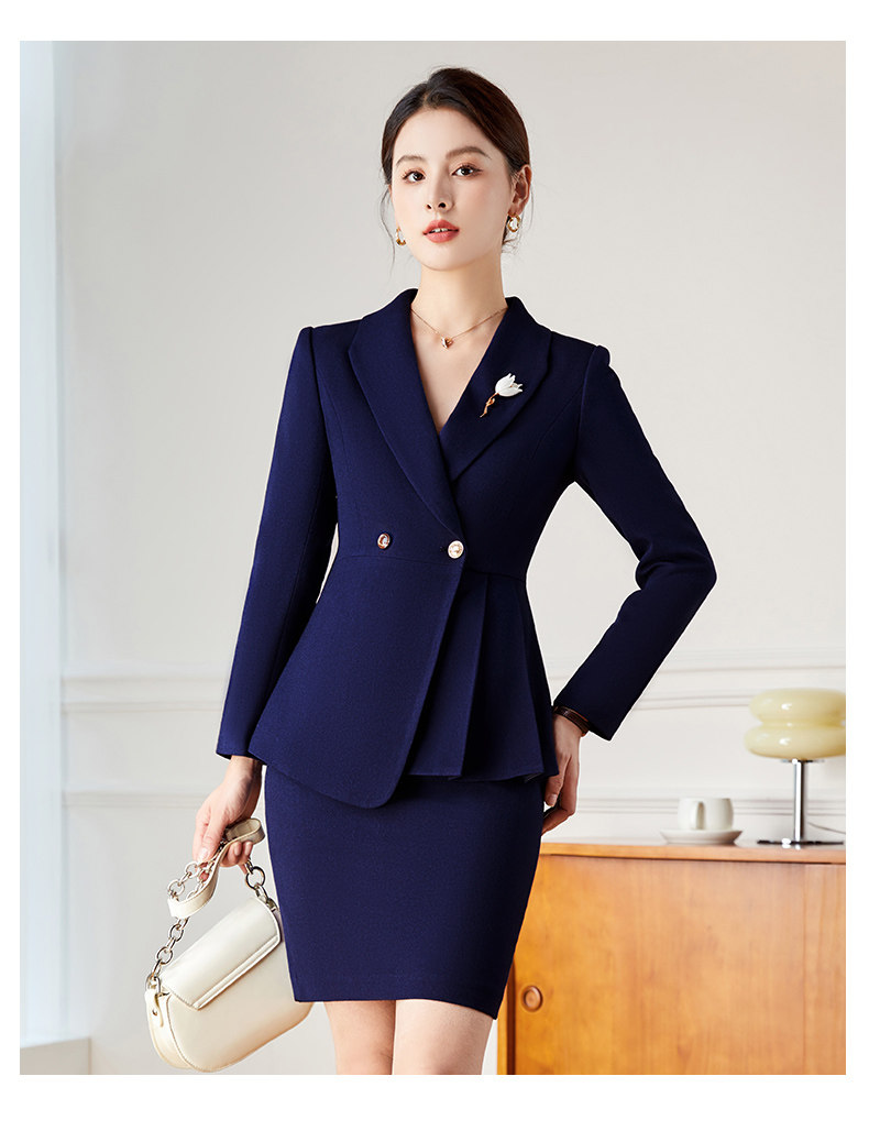 职业西装套装女春秋装酒店前台接待售楼部物业珠宝店气质工作服
