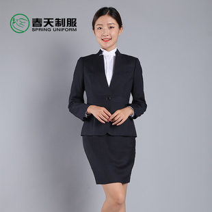 4S店银行保险商务女西服售楼面试职业装物业酒店前台工作服套装
