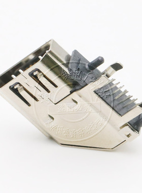 A型母座侧插 HDMI 侧立式 19P 四脚90度 DIP直插高清插座 四脚插