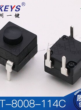 YT-8008-114C 四脚弯脚优质铜脚强光手电筒开关温州一键自锁