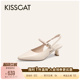 玛丽珍后空凉鞋 KISSCAT接吻猫 尖头高跟鞋 舒适法式 女 赴约中