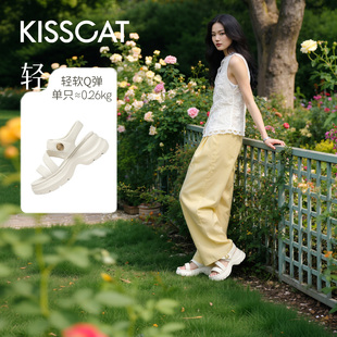 Q糖系列 好物体验专享 KISSCAT接吻猫 26新夏休闲凉鞋 长腿鞋