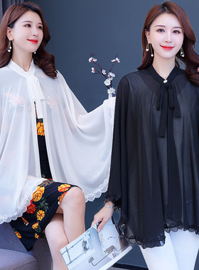 小披肩夏季薄款配裙子斗篷披风外