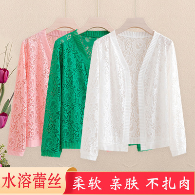 芙黛怡19304孔雀花蕾丝开衫时尚