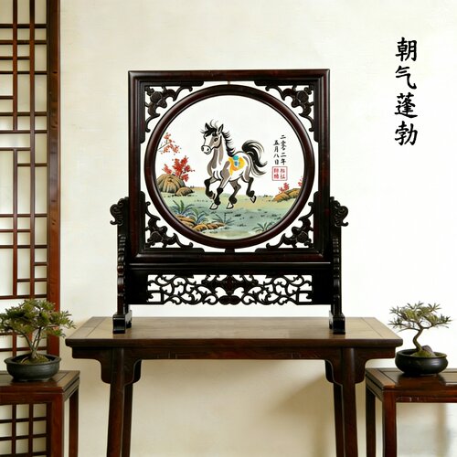 北京上门满月双面绣胎毛绣