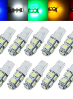 厂家直销 T10 5050 9smd w5w led示宽灯 仪表灯 阅读灯 牌照灯